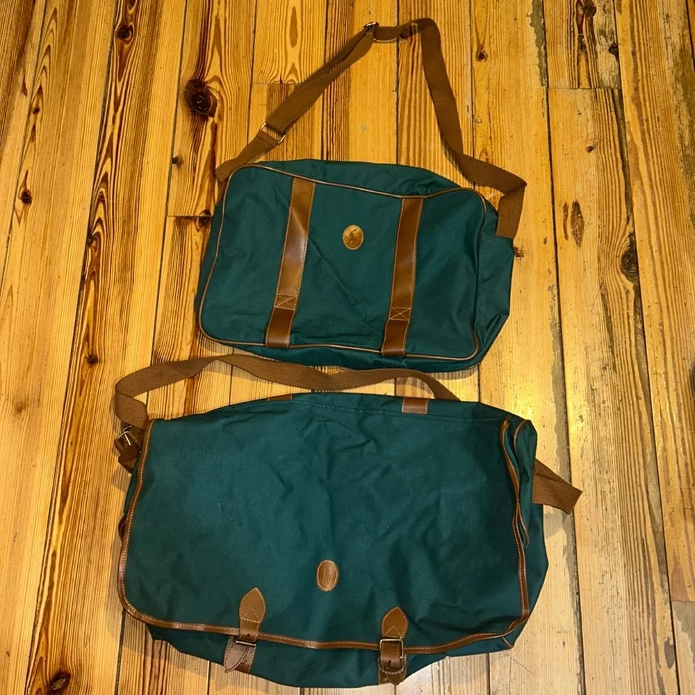 Vintage Polo Duffel Messenger Set